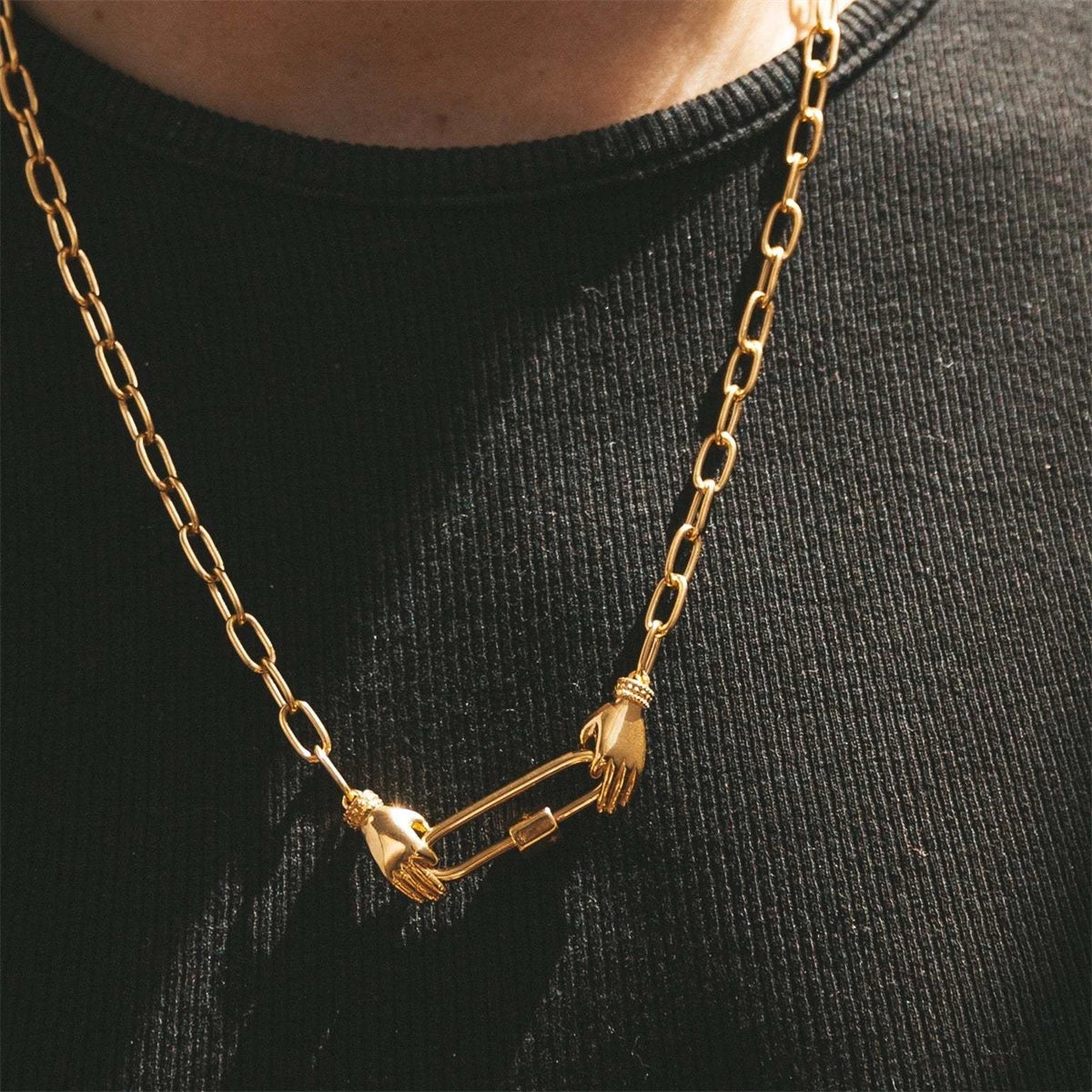 Paperclip Clasp Necklace