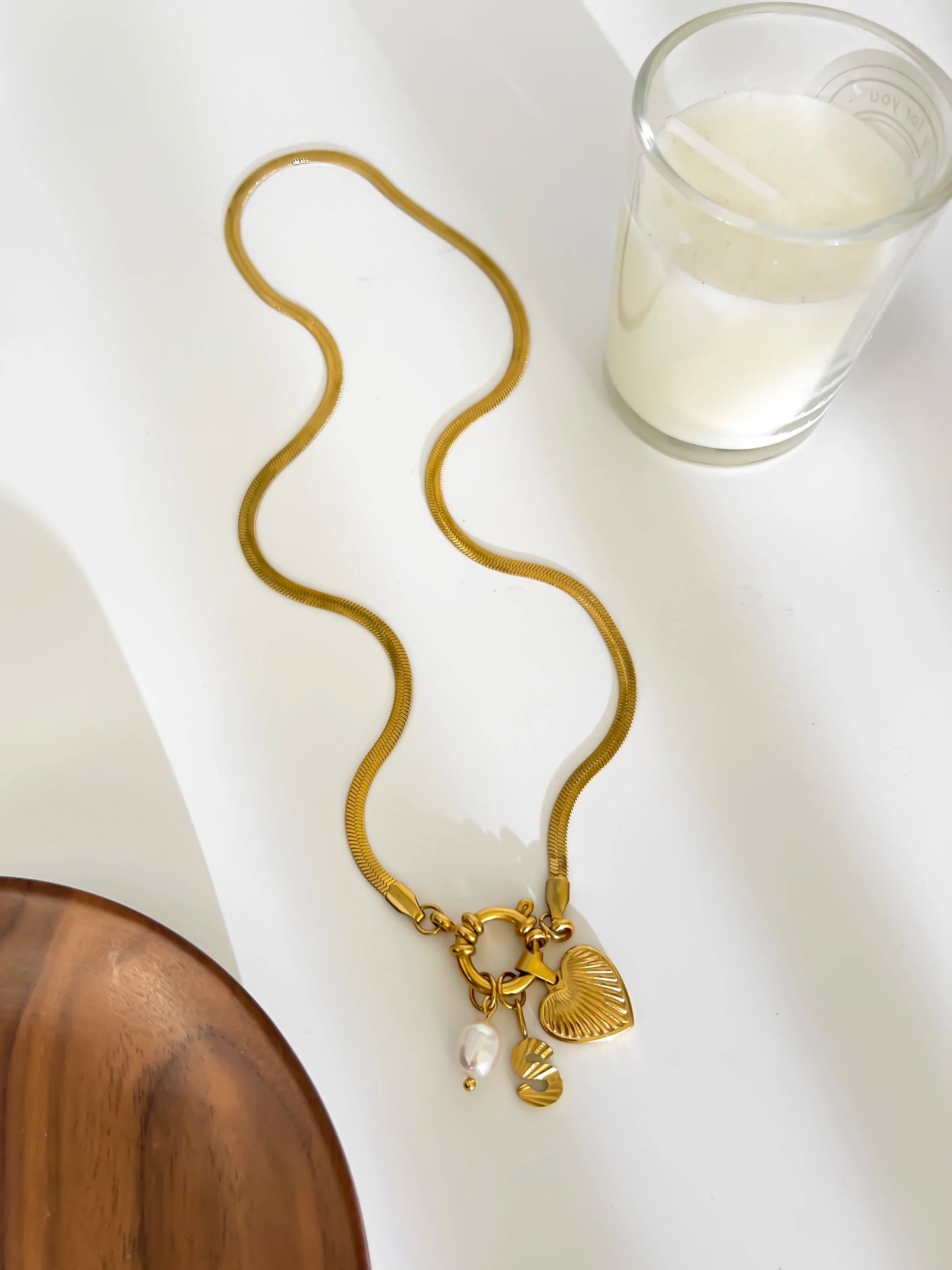 Freshwater Pearl Charm Necklace