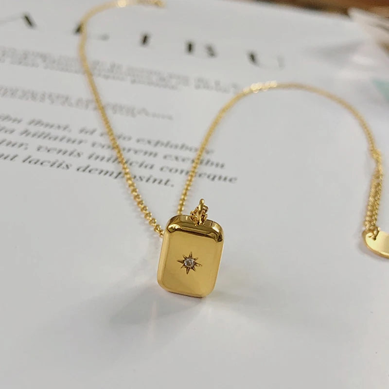 Rhinestone Minimalist Necklace