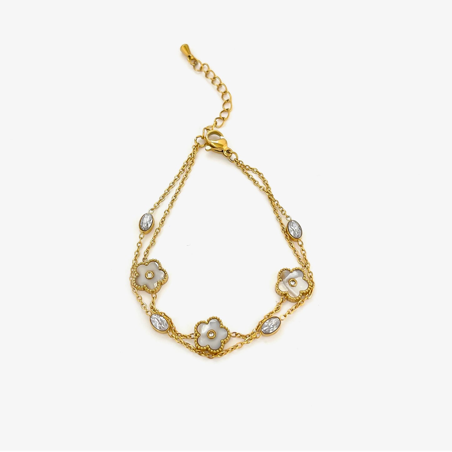 Pearl Clover Bracelet