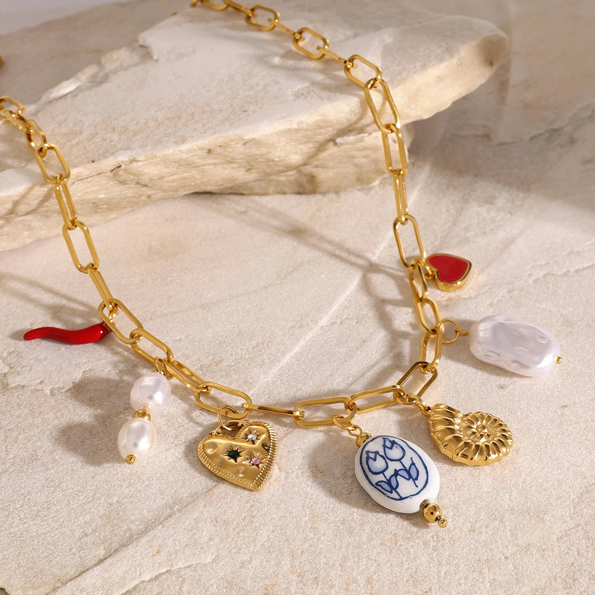 Summer Love Charm Necklace