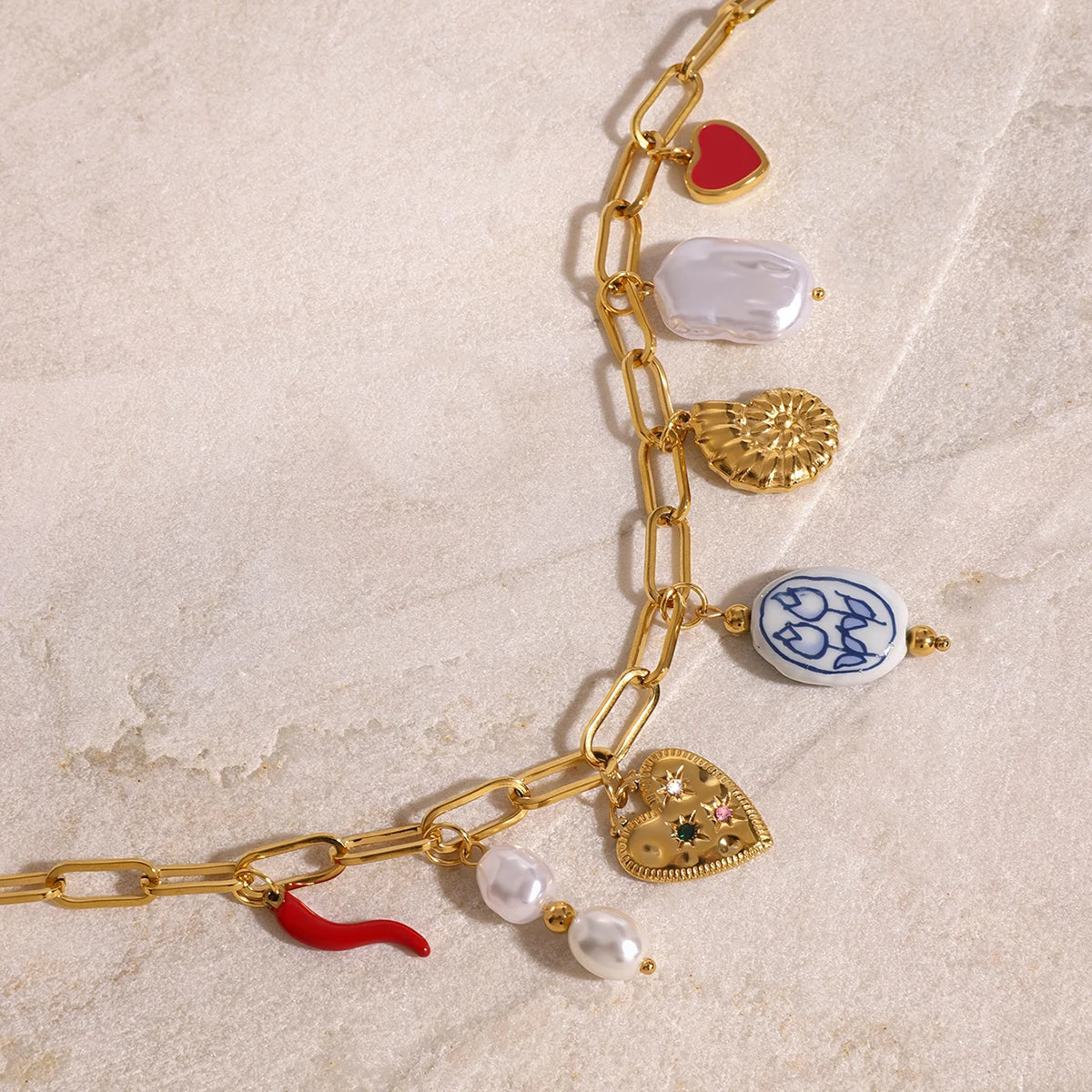 Summer Love Charm Necklace