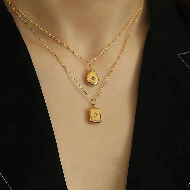 Rhinestone Minimalist Necklace