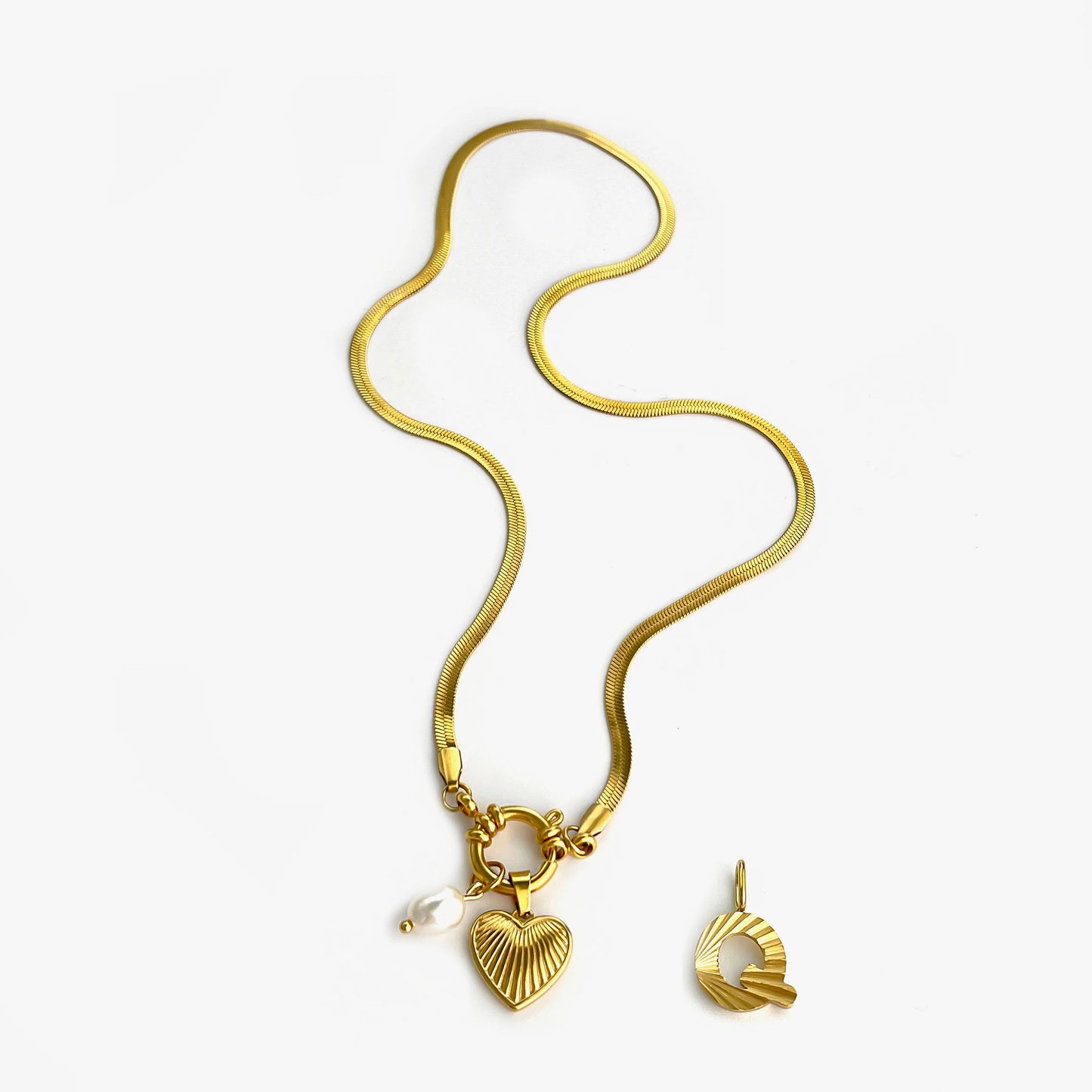 Freshwater Pearl Charm Necklace