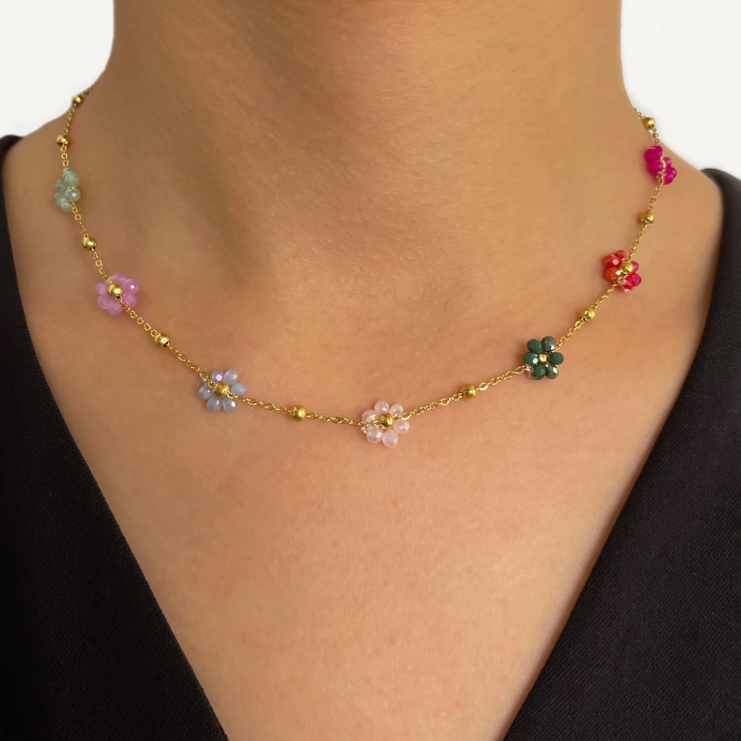 Floral Choker Necklace