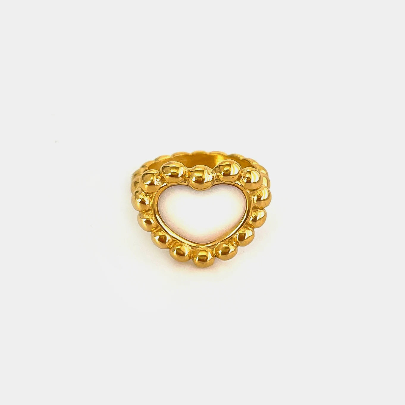 Pale Heart Ring - Gold