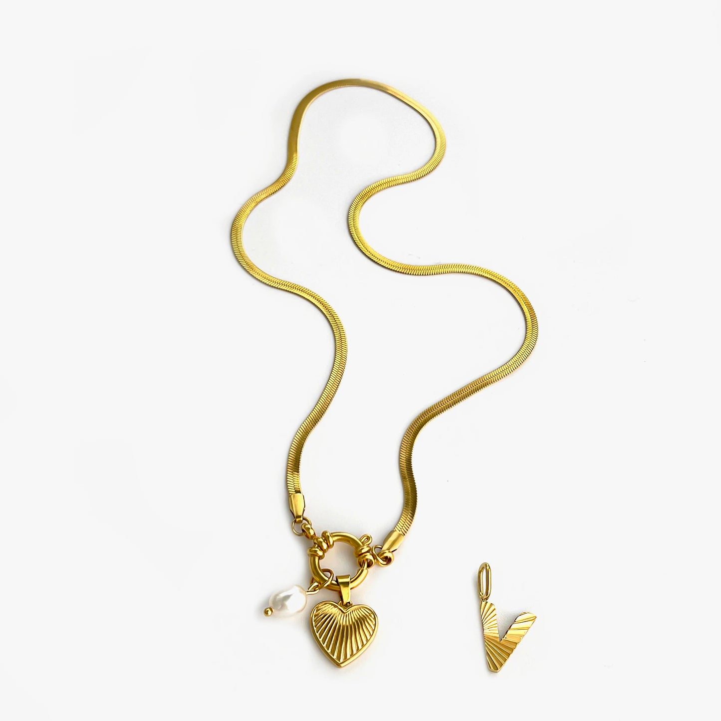 Freshwater Pearl Charm Necklace