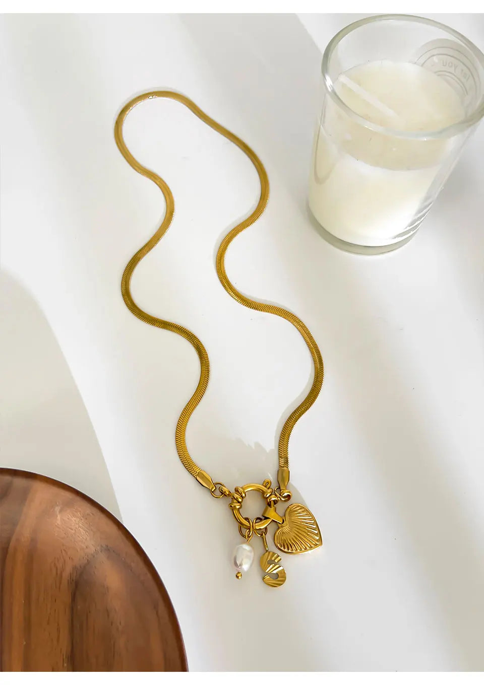 Freshwater Pearl Charm Necklace