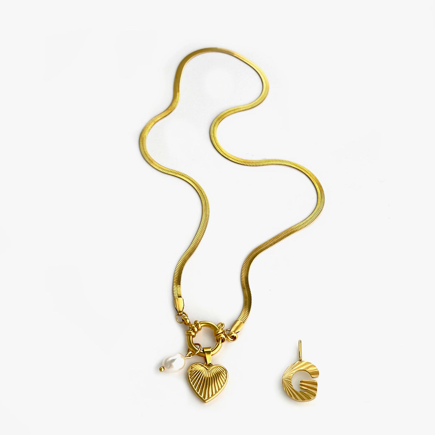 Freshwater Pearl Charm Necklace