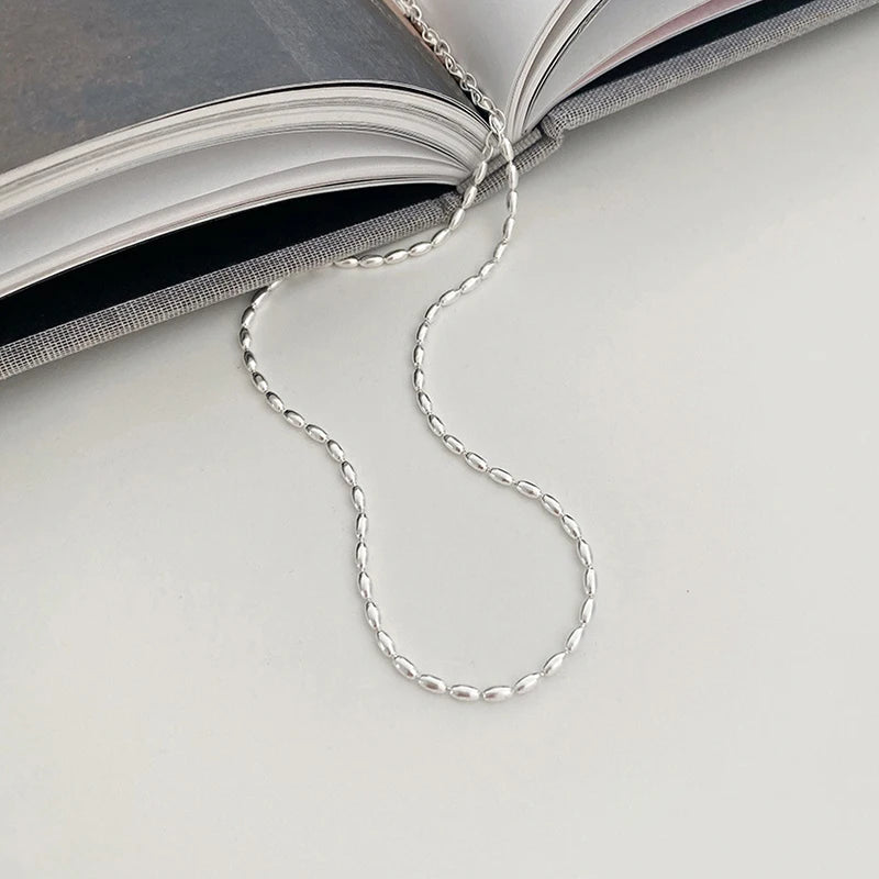 Sterling Silver Runner Necklace