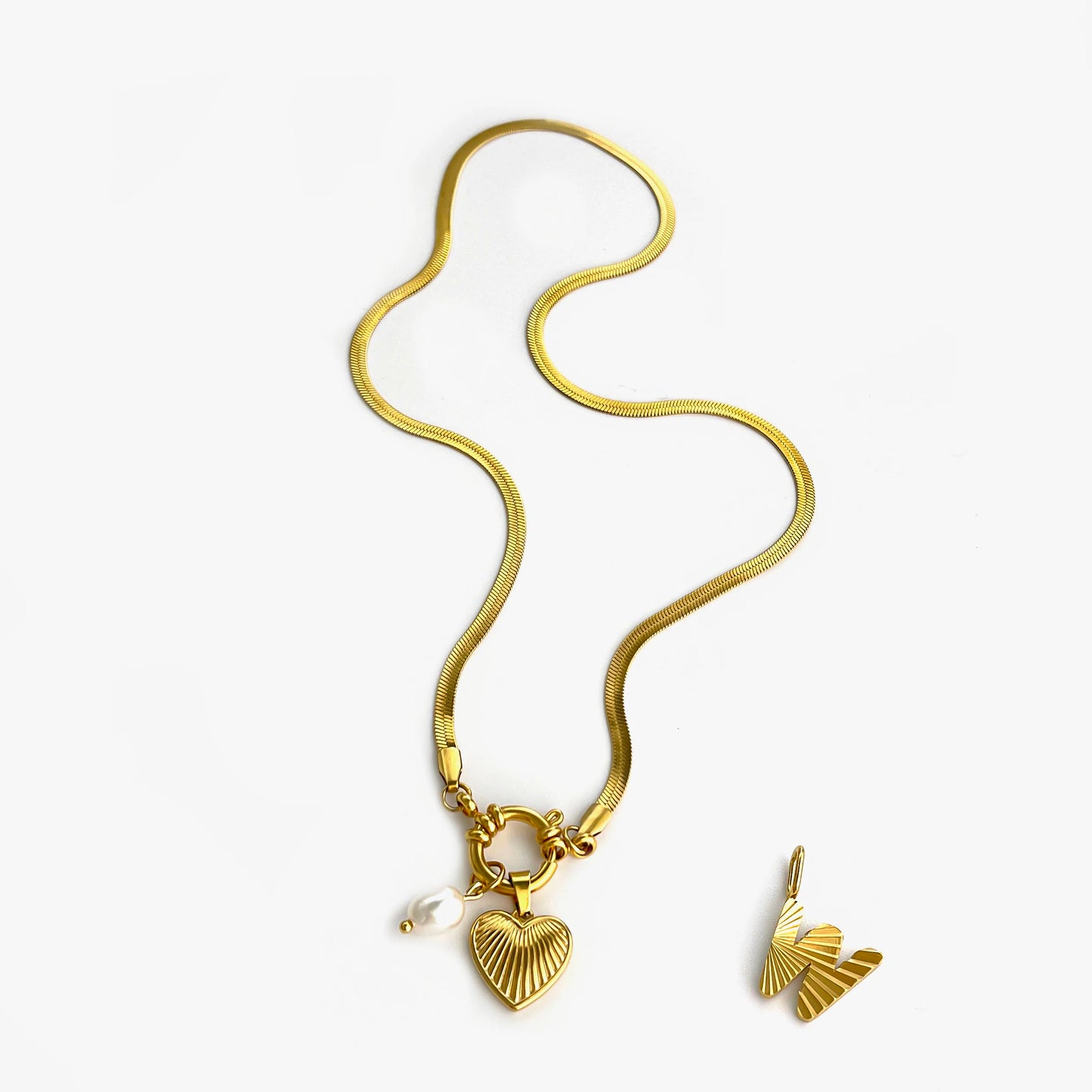 Freshwater Pearl Charm Necklace