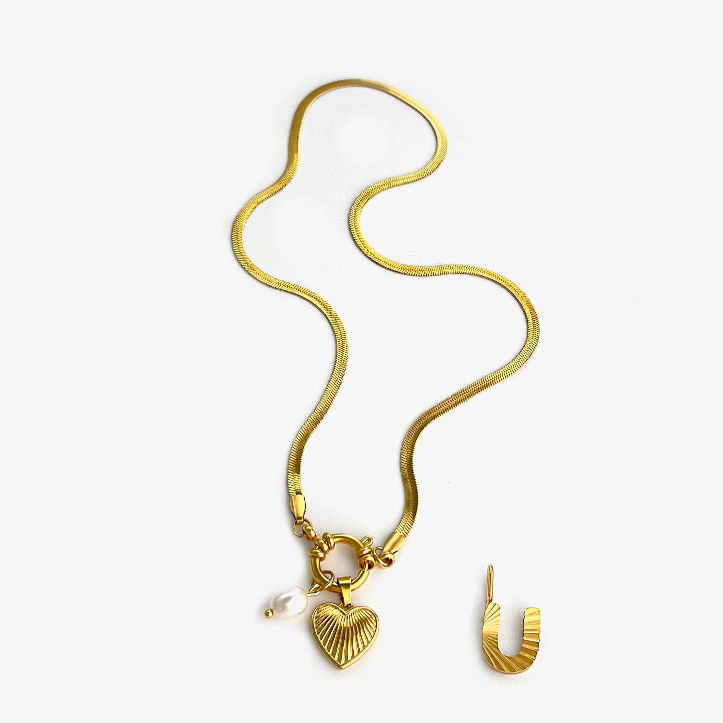 Freshwater Pearl Charm Necklace