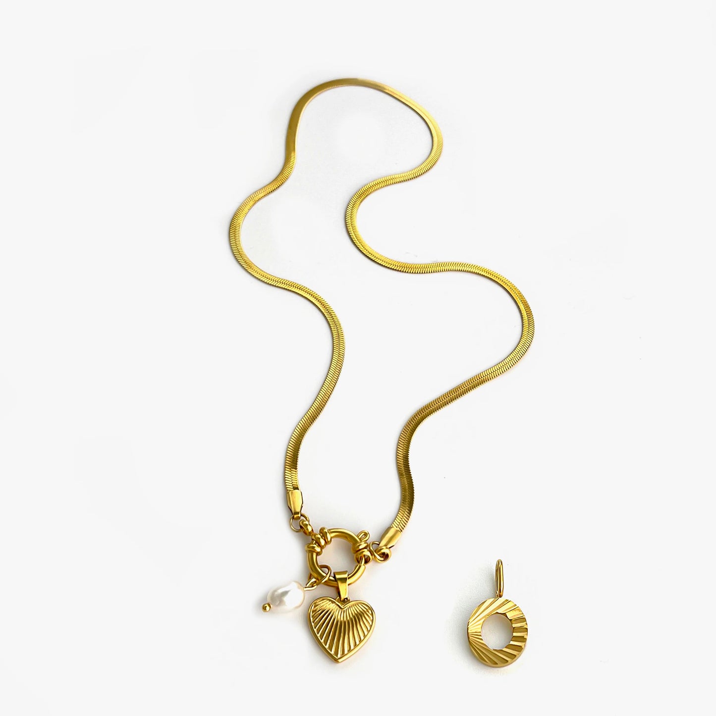 Freshwater Pearl Charm Necklace